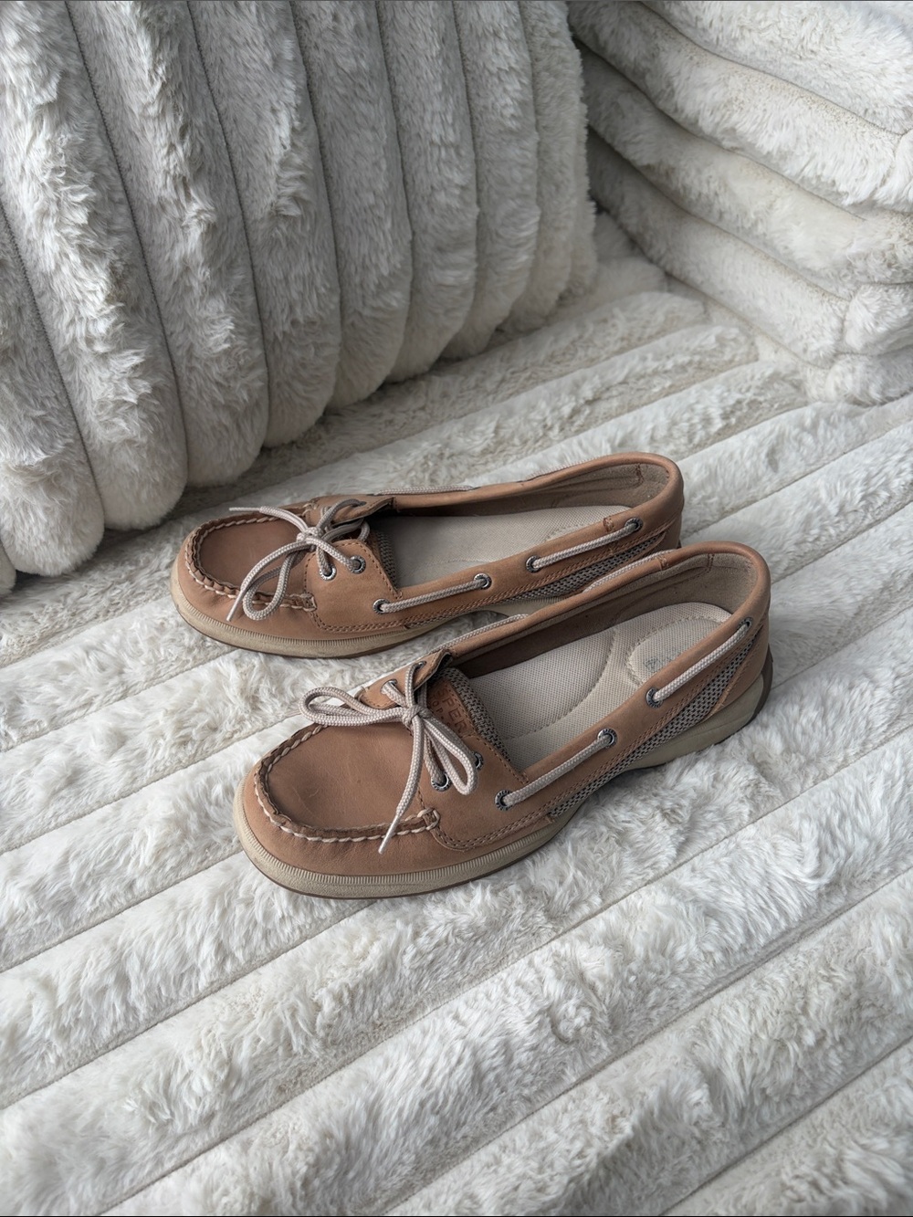 Sperry Women's Brown Leather Boat Moccasins